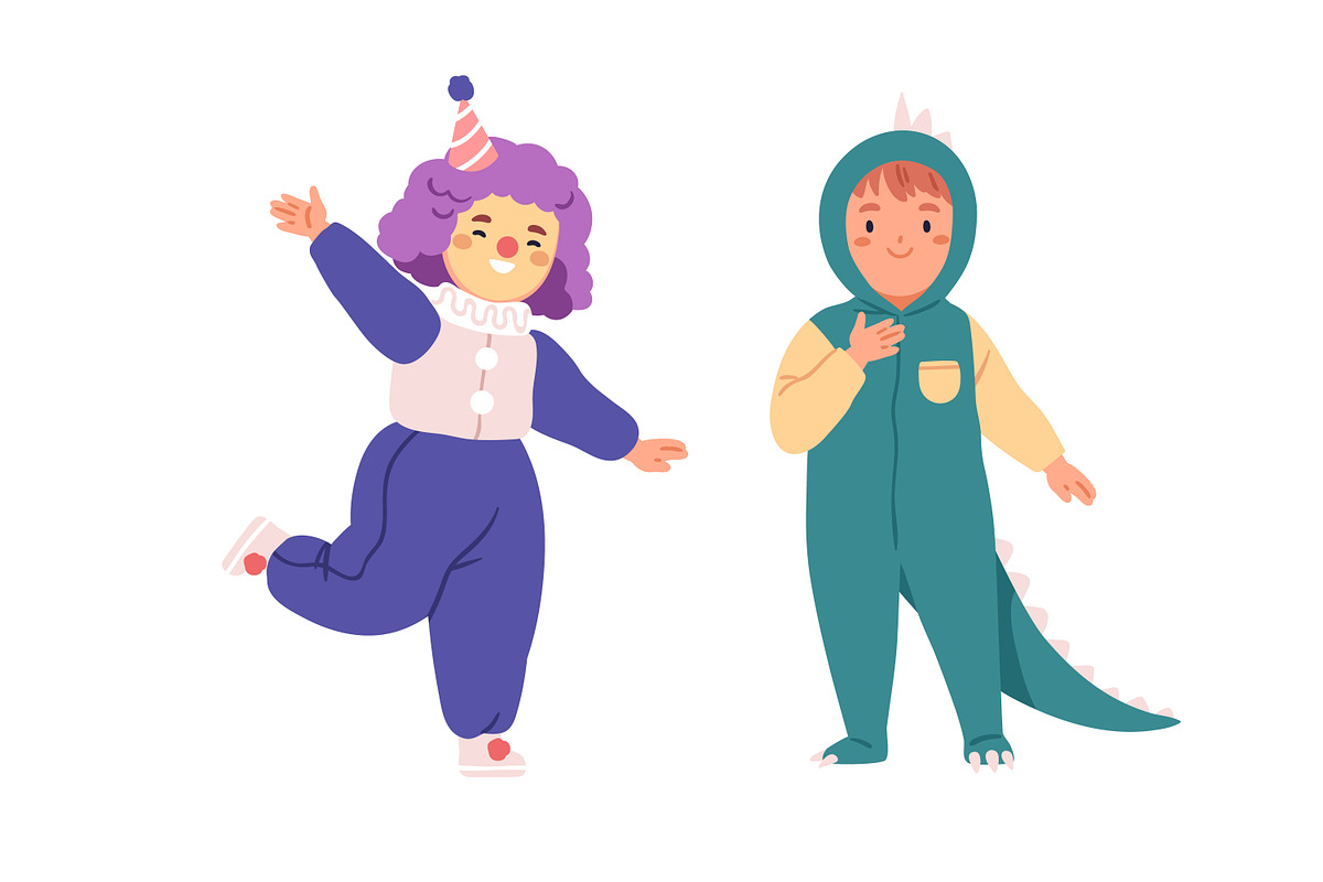 Halloween kids in party costumes set, a Person Illustration by Good Studio (Photo 5 of 8)