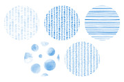 20 Watercolor Patterns Blue, a Pattern Graphic by DESIGN BY nube (Thumbnail 5 of 5)