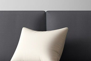 Pillow sofa still life photograph, a Wallpaper Photo by ComfortQ