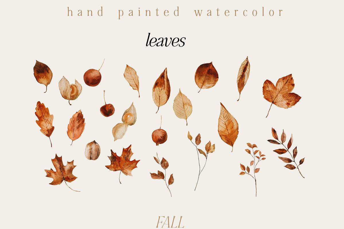 Fall illustration BOX - watercolor, a Seasonal Illustration by Youksy (Photo 4 of 10)