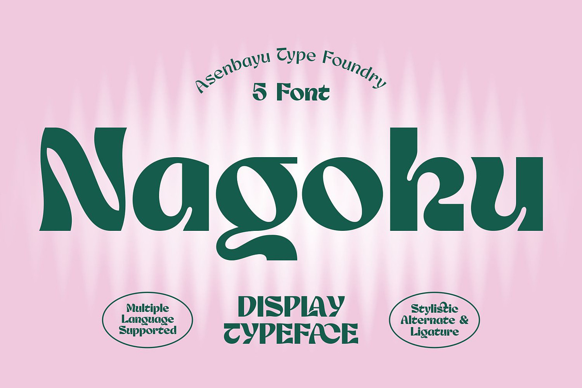 Nagoku Font Family, a Sans Serif Font by Asenbayu (Photo 1 of 14)