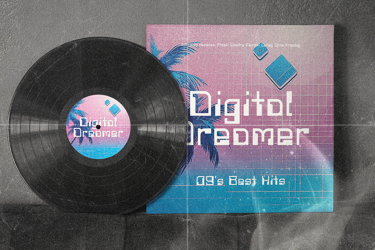 Digital Dreamer | 1980s CPU Font, a Sans Serif Font by HipFonts (Photo 7 of 11)