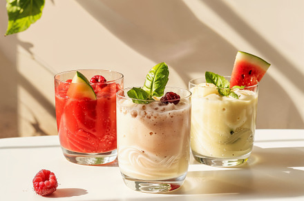 Strawberry Smoothie glass