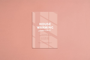 Modern housewarming invitation card