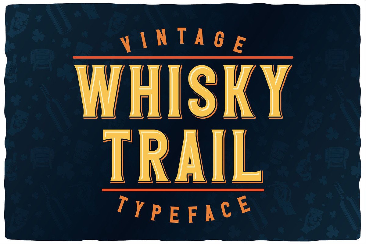 Whisky Trail Font + bonus!, a Symbol Font by VozzyStock (Photo 1 of 10)