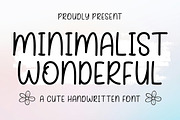 Minimalist Wonderful, a Handwritten Font by Rotterlab Studio (Thumbnail 1 of 7)