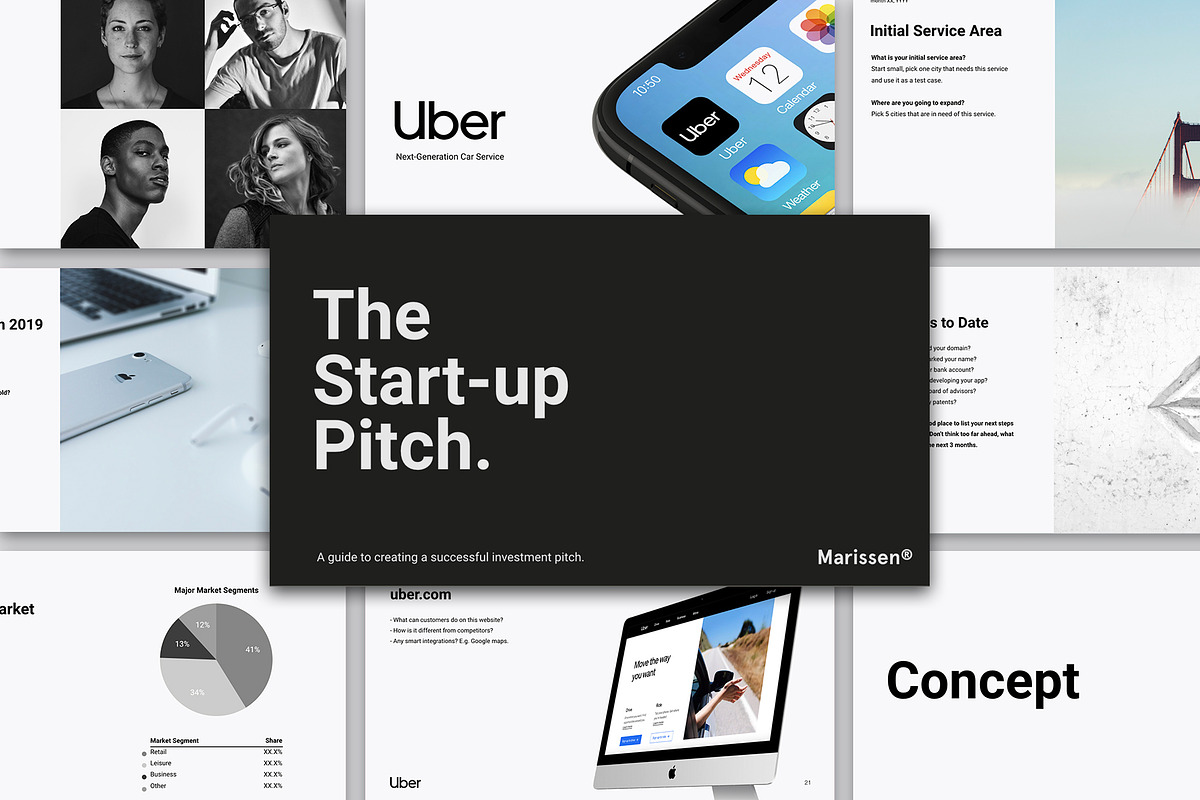 The Start-up Pitch Template, a Presentation Template by Marissen