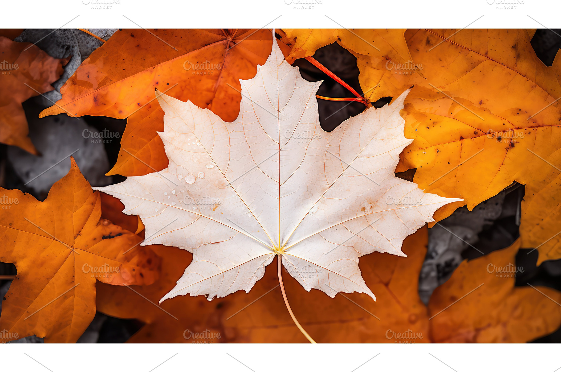 fragile foliage white autumnal close, an Abstract Photo by pikepicture