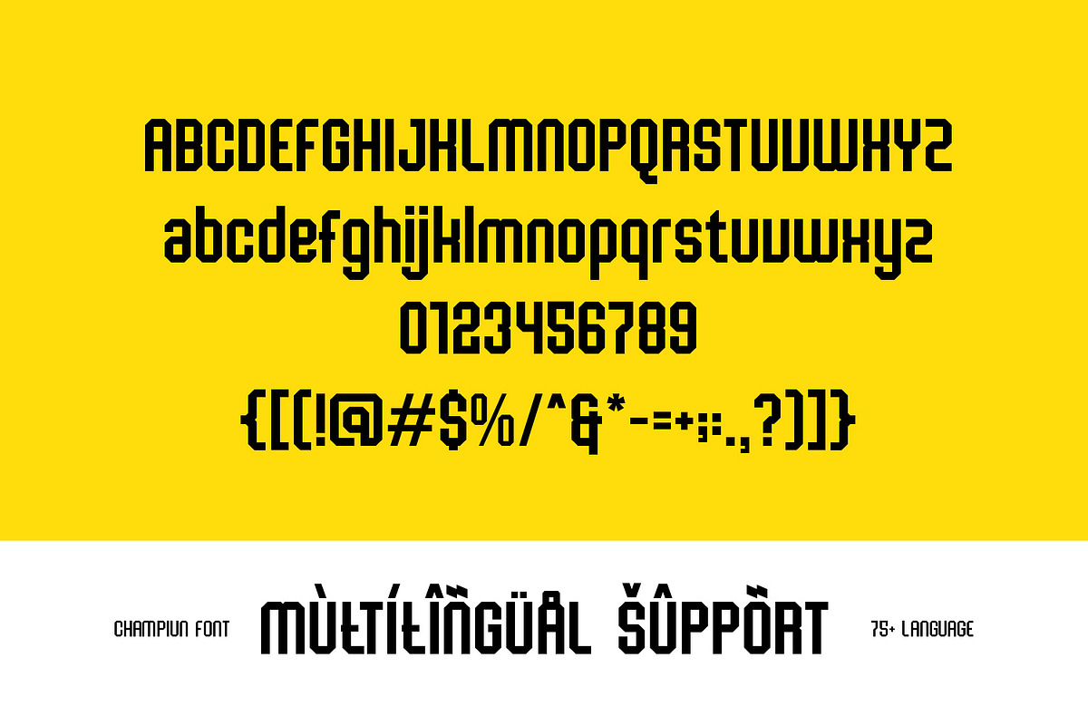 Champiun – Bold and Powerful Sports, a Sans Serif Font by Dikas Studio (Photo 4 of 12)