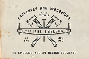 Vintage Carpentry Emblems part 3