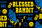 Blessed Bandit Font, a Font by MightySHORT (Thumbnail 1 of 4)