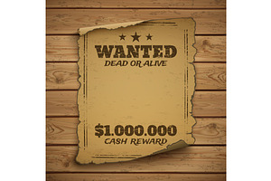 Wanted, Dead Or Alive Poster.