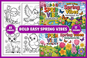 Bold & Easy Spring Vibes Color Pages, a Decorative Illustration by Design Station (Thumbnail 1 of 4)