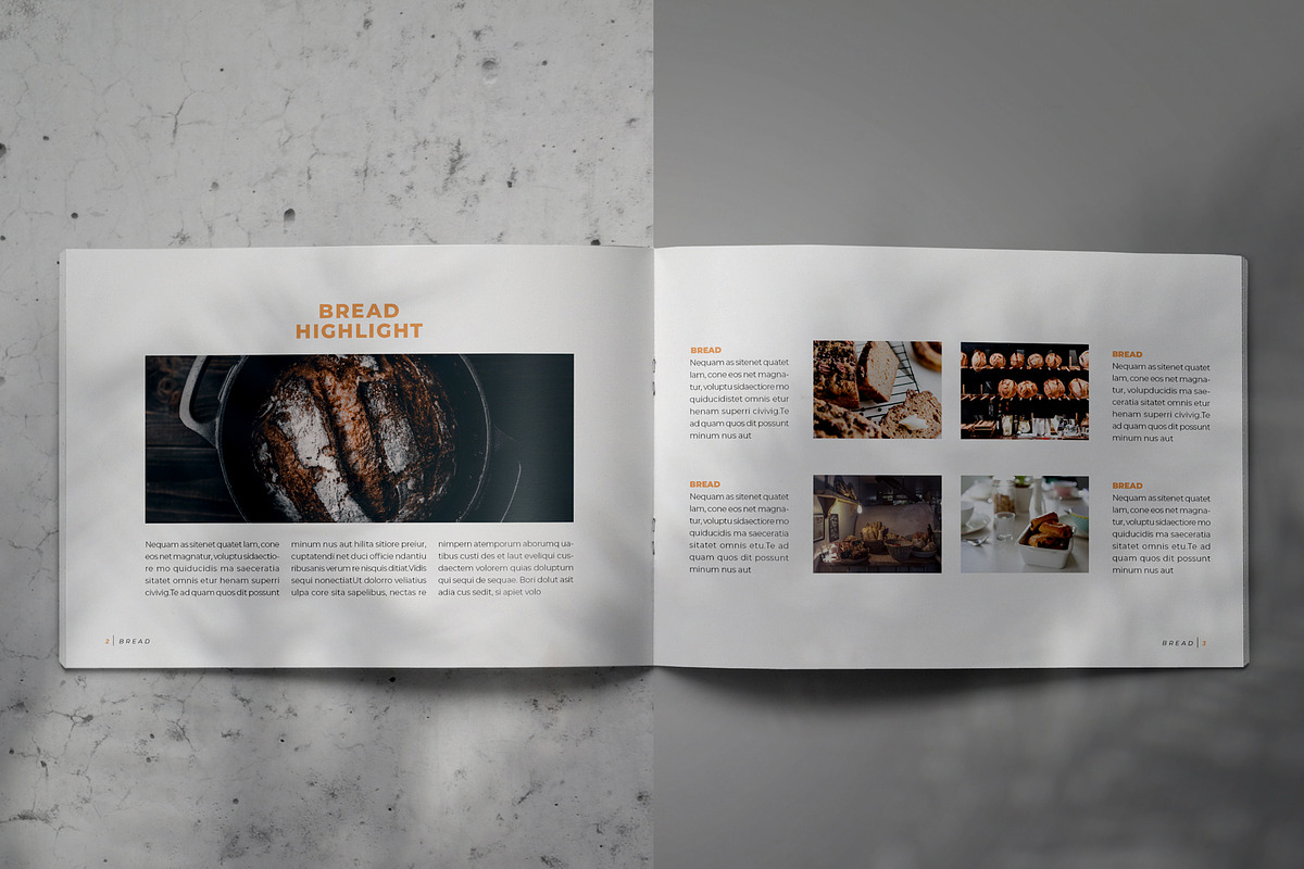 Bread - Indesign Brochure Lookbook, a Brochure Template by Indotitas (Photo 2 of 9)