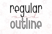 CINEMA - regular + outline, a Sans Serif Font by Dansie Design (Thumbnail 5 of 8)