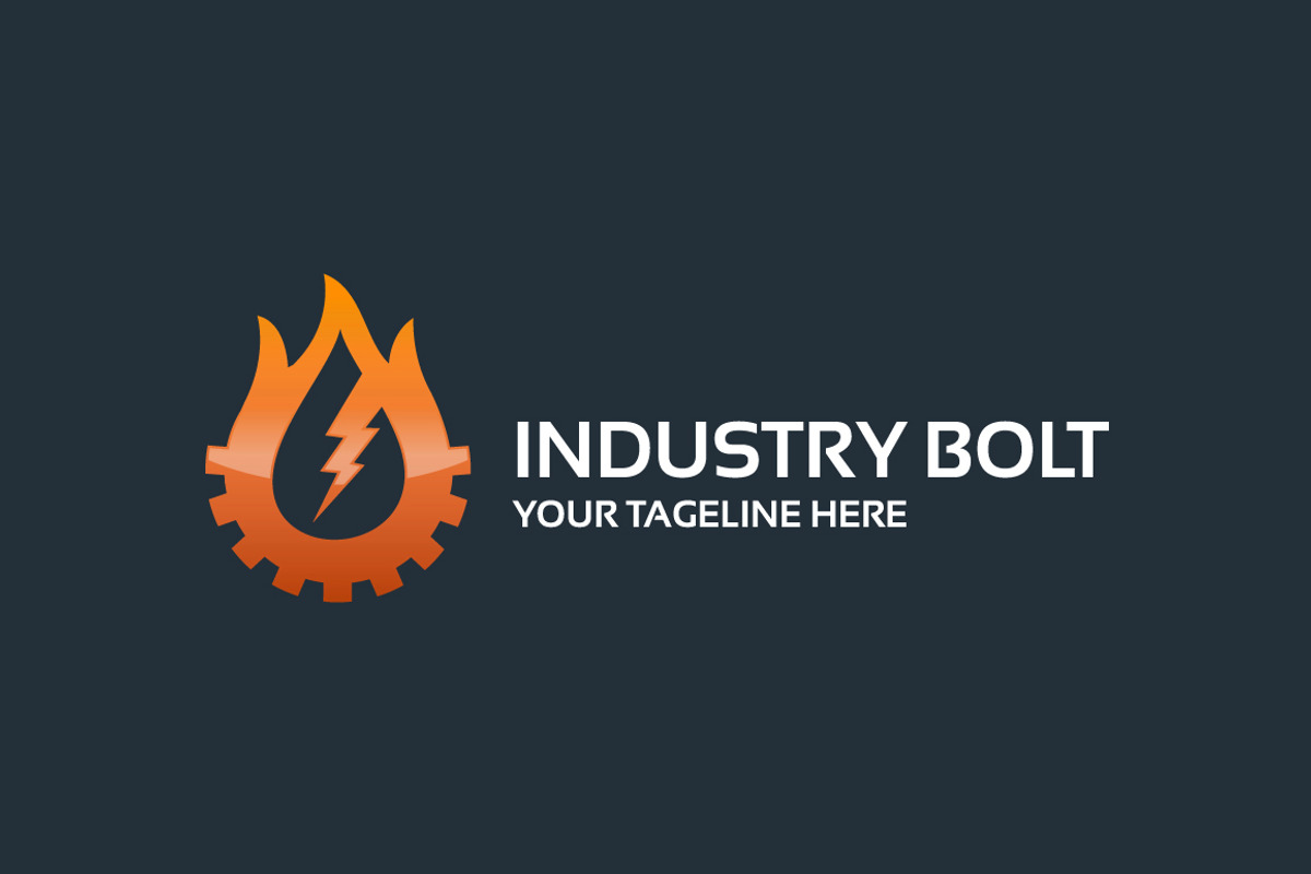 Industry Bolt Logo, a Branding & Logo Template by wakgraphic (Photo 2 of 3)