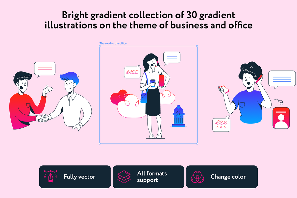 Giply Office Illustrations, a Finance Illustration by Welovegraphics (Photo 2 of 7)