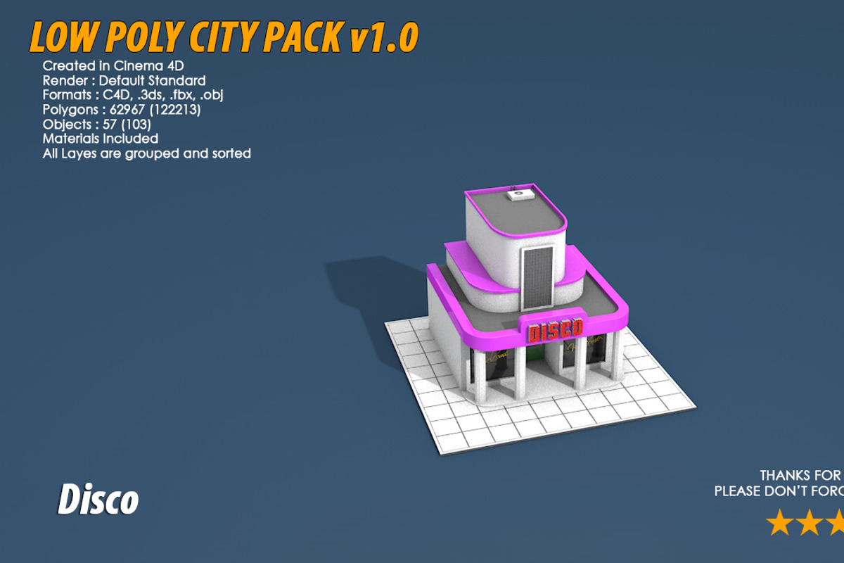 Low Poly City Pack 1, an Architecture 3D Model by multimedia4ds (Photo 18 of 40)