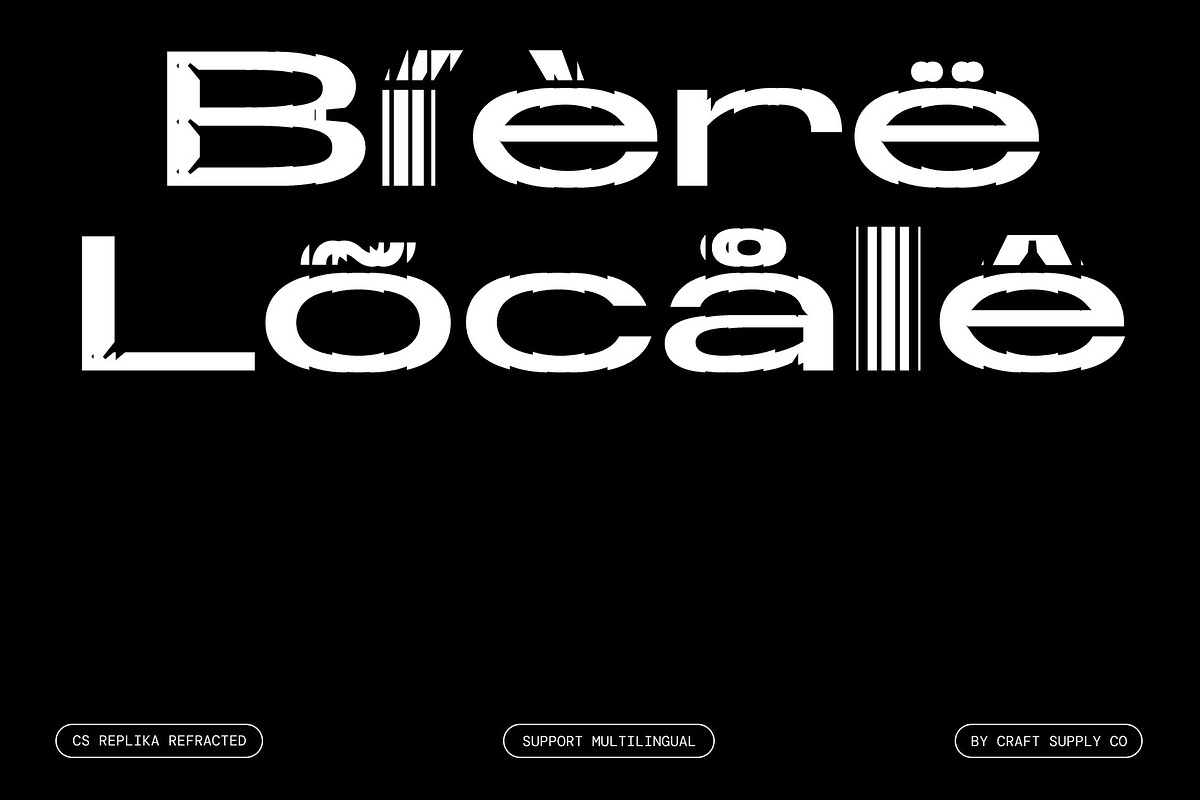 CS Replika Refracted, a Sans Serif Font by Craft Supply Co. (Photo 7 of 8)