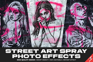 Street Art Spray Photo Effects