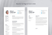 Minimalist Resume/CV Template, a Resume Template by Aspect_Studio (Thumbnail 2 of 4)
