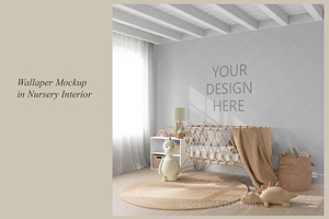 Nursery Wallpaper Mockup