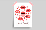 Lips vector set, a Graphic by Cute art (Thumbnail 2 of 8)