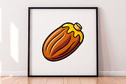 Date Fruit Vector Clipart Collection, a Food Illustration by newminddesign (Thumbnail 5 of 8)