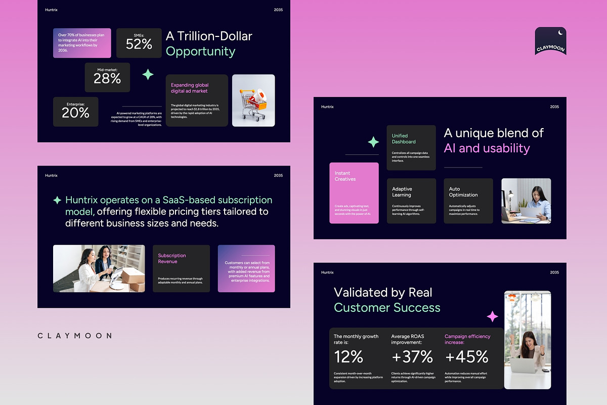 Digital Marketing Pitch Deck, a Presentation Template by Claymoon Lab (Photo 4 of 7)