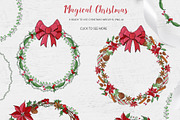 Christmas wreath creator and pattern, an Illustration by Jermolina Mockups (Thumbnail 4 of 8)