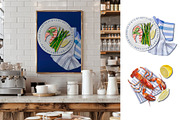 Fished & Fresh Seafood poster maker, a Food Illustration by Elena Dorosh (Thumbnail 12 of 18)