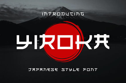 Yiroka Japanese Font Display, a Sans Serif Font by alanwarstd