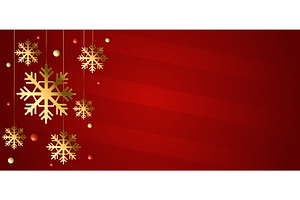 Realistic Christmas red background, an Illustration by Vectorbuum