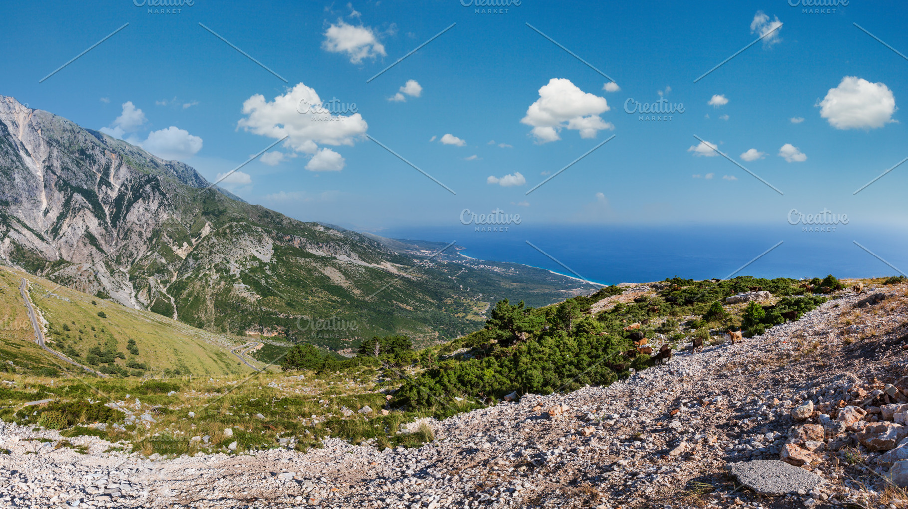 Summer Llogara pass, Albania, a Nature Photo by YuriyB