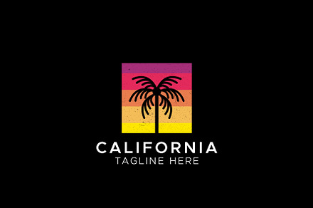 California Palm Beach Logo Design