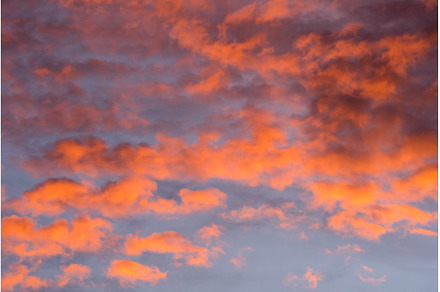 Sunset red sky with clouds, a Nature Photo by COLORFUL
