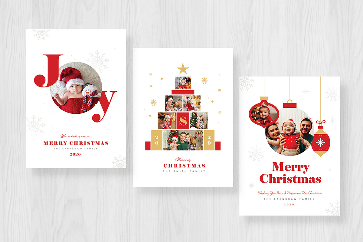Christmas Photo Card / Holiday Card, a Card Template by Vynetta (Photo 3 of 4)