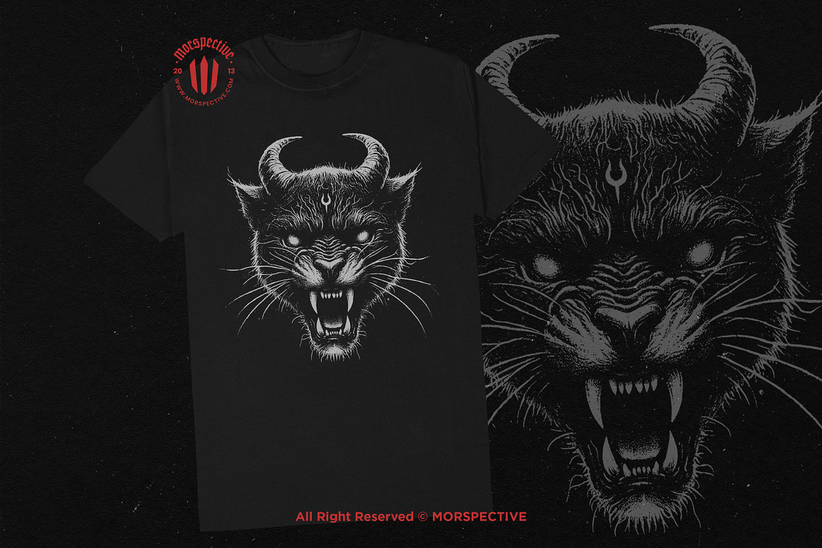 10 Bundle Dark Art Panther Horn, an Illustration by Morspective (Photo 2 of 7)