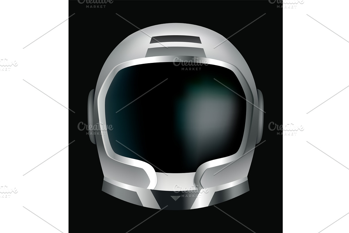 Astronaut helmet, realistic, an Illustration by Things for designers