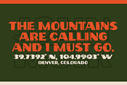 John Muir Sans – National Park Font, a Sans Serif Font by Vicarel Studios (Thumbnail 7 of 16)