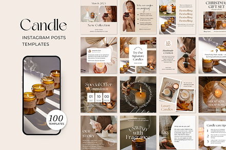 Candle Instagram Post Template