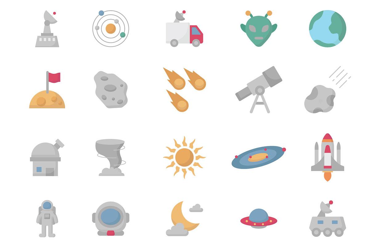 Space Icons Pack – Minimal & Modern, an Icon by Vector Portal (Photo 5 of 5)