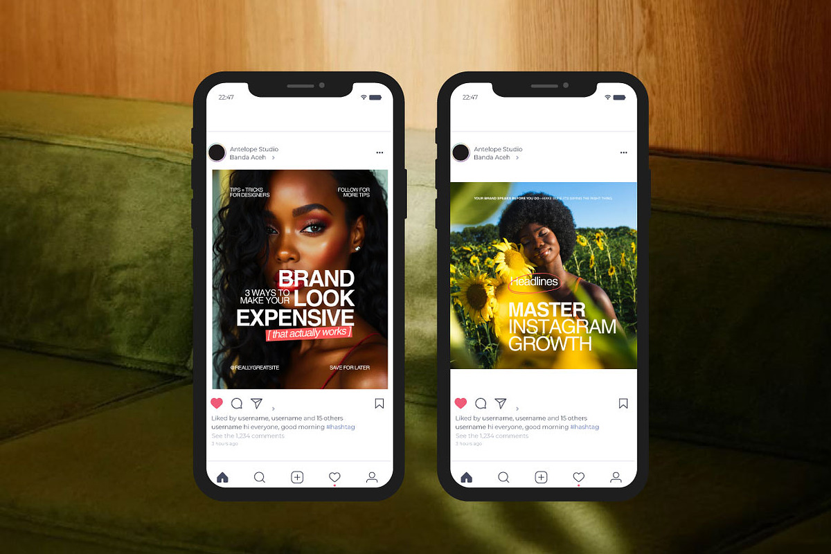 SOBER / Social Media KIT Canva, a Social Media Template by Antelope Studio (Photo 5 of 7)