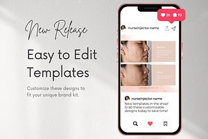 Botox & Esthetician Canva Templates