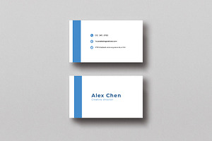 Minimalist Business Card Template, a Business Card Template by MadeByShahbaz