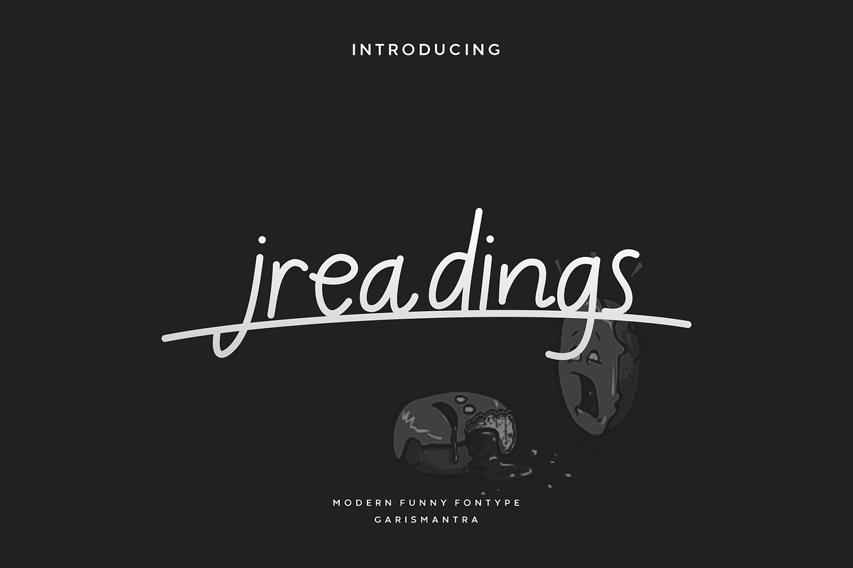 Jreadings, a Handwritten Font by garismantra (Photo 1 of 3)