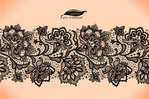 lace ribbon seamless pattern