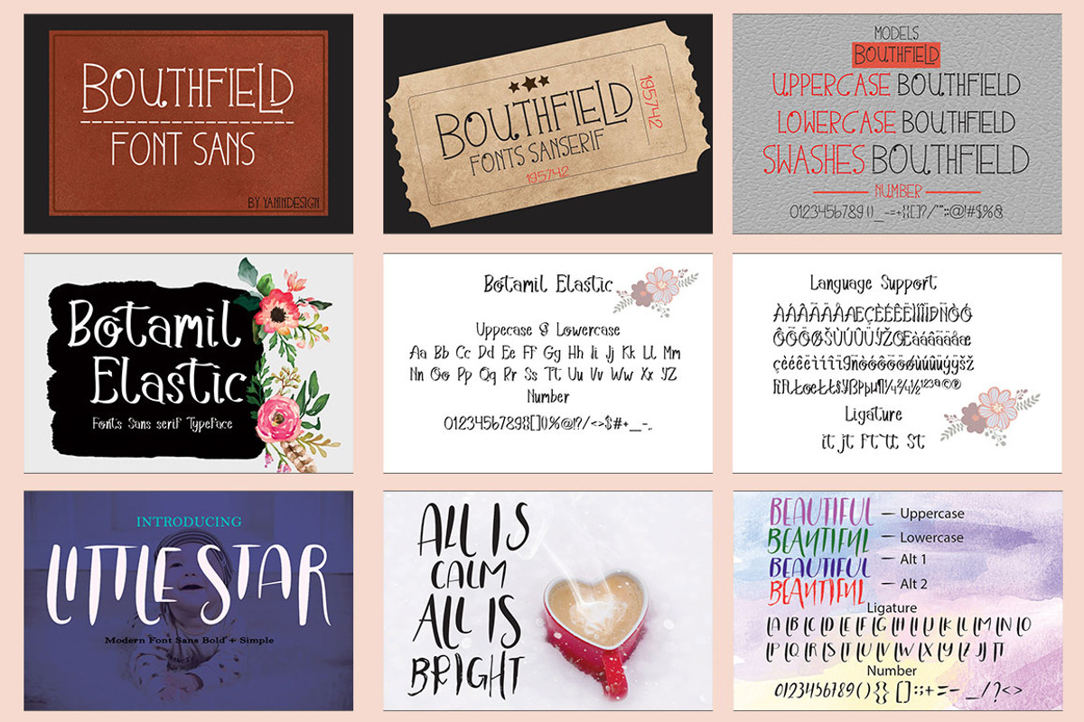 Wedding Collection Font Bundles, a Script Font by yanindesign (Photo 10 of 10)