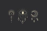 Shine. Sun, moon, stars and crystals, an Illustration by Chikovnaya (Thumbnail 3 of 13)