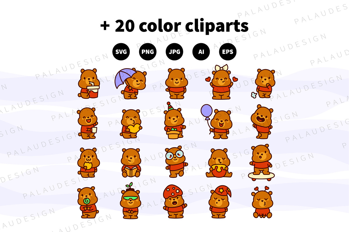 Teddy Bear Characters, an Animal Illustration by Palau (Photo 8 of 10)